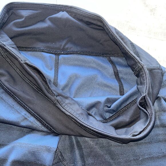 Lululemon Women's 4 Run Inspire Crop 2 Full On Luxtreme MeshGood Vibes Deep Navy - Picture 3 of 11